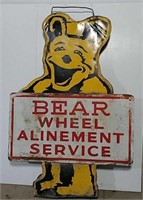 DST Bear Wheel Alignment Service sign