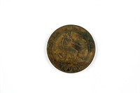 1870 Spain 10 Centimos Copper Coin