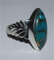 Sterling Silver Southwestern Style Ring w/