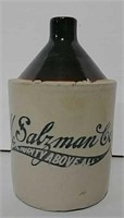 M. Salzman Co stoneware jug