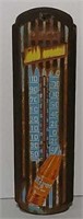 Tin Hires Root Beer thermometer