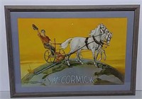 McCormick hay mower framed litho