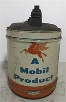 A Mobil Product oil can