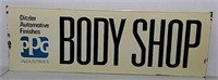 SST Embossed Body Shop sign