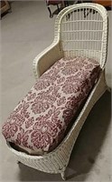 Scarce wicker chaise lounge 1920's