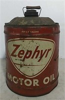 Zephyr Motor Oil can