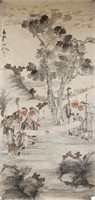 Gusong Shanren Chinese Watercolour Immortals