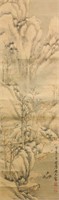 Lin Shu 1852-1924 Chinese Watercolour Paper Roll