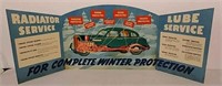 Cardboard Mobil Winter Protection advertisement