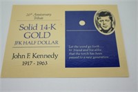 14k gold Kennedy coins (2)