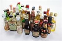 Liquor bottles - large box of small bottles