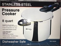 STAINLESS STEEL $100 RETAIL PRESSURE COOKER