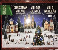 CHRISTMAS VILLAGE $199 RETAIL WITH LIGHTS & MUSIC