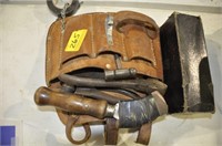 TOOL BELT WITH WOOD WORKING TOOLS