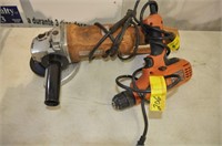 7" ANGLE GRINDER AND DRILL