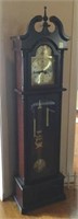 WEIGHT DRIVEN STAR GRANDFATHER CLOCK WITH KEY