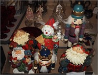 6 Ornate Christmas Nutcracker & Ceramic Figures