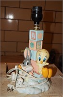 Bugs Bunny & Tweety Ceramic Nursery Lamp