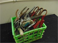 ASSORTMENT TOTE - PLYERS, TIN SNIPS, VICE GRIPS,