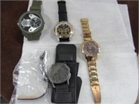 5 Wristwatches for Parts or Repair