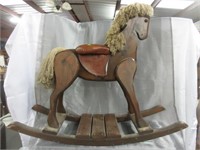 Large Wood Rocking Horse