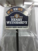 Henry Weinhard's Double Sided Stand Alone Sign