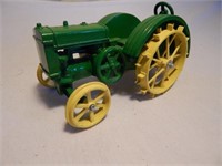 Ertl JLE Metal Tag--Green Iron Wheel Tractor