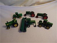 (3) JD Tractors, (1) Implement, (2) Oliver
