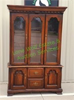 Small 2-Piece Lighted China Cabinet