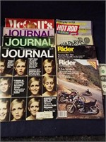 Lot of 1960s Journal Magazines and 1980s Rider