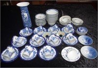 Quantity Chinese blue & white ceramic tableware
