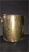 Great hammered brass planter