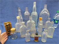 17 vintage bottles