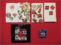 Coca-Cola Collector Pins Various Sizes & Styles