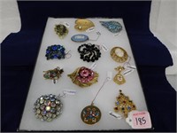 Jewelry - CHOICE- vintage rhinestone brooches (11)