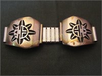 Native American Watch Band Sterling Silver Tips