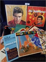 Large lot of vintage albums  including Elvis