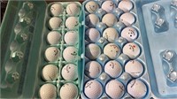30 Calloway golf balls in egg cartons, lightly