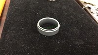 1 tungsten carbide men's wedding ring, ring size