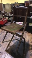 Civil War era folding camp chair with original