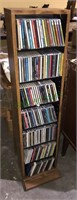 CD rack full of CDs including Steve Miller band,