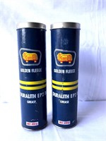 2 x Golden Fleece duaralith grease canisters