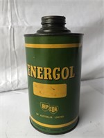 Energol BP / COR 1 imperial pint oil tin