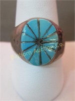Native American Ring Size 10.5 Turquoise