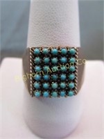 Native American Ring Size 10.5 Turquoise