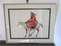 "Red Warrior" Chromolithograph #47/250