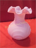 Fenton Vase: Pink Satin