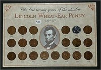 Last 20 Years of Lincoln Wheat-Ear Penny's