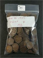 Bag of 300  Lincoln Cents  1910 thru 1939  G