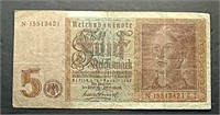 1942    5 Mark Reichsbanknote